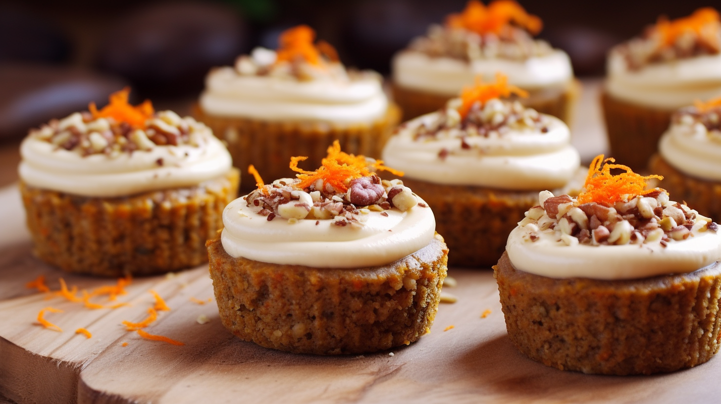Carrot Cupcakes with Orange Vanilla Frosting: A Raw Food Delight