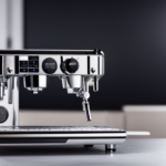 An image showcasing the sleek and sturdy Ecm Casa V espresso machine