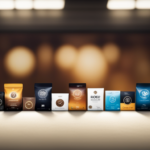 An image showcasing a diverse selection of low acid coffee brands, with each package prominently displayed