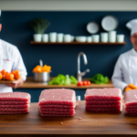 An image showcasing a step-by-step guide for food saving 1lb of raw ground beef