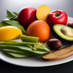 An image of a vibrant plate filled with an enticing assortment of raw, nutrient-dense foods like avocado, nuts, seeds, and colorful fruits, showcasing the abundance and variety available to those seeking to gain weight on a raw food diet