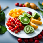 An image that encapsulates the essence of the raw food diet - a vibrant, colorful plate filled with an array of fresh fruits, vegetables, and leafy greens, radiating a sense of vitality and natural energy