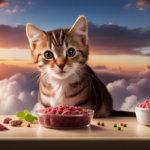An image capturing the essence of a well-balanced kitten raw food diet