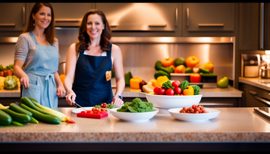 an inviting kitchen with vibrant colors: Lissa, the charismatic host of Raw Food Romance, whips up a tantalizing array of fruits, vegetables, and nuts in her daily Youtube vlog