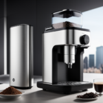 An image showcasing the sleek and modern design of the Mahlkonig X54 home coffee grinder