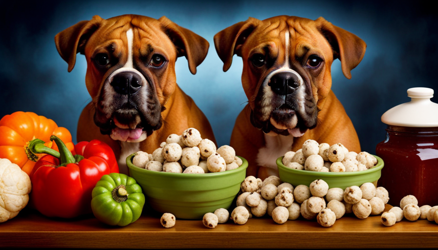 An image capturing the essence of a nutritious raw food diet for your boxer