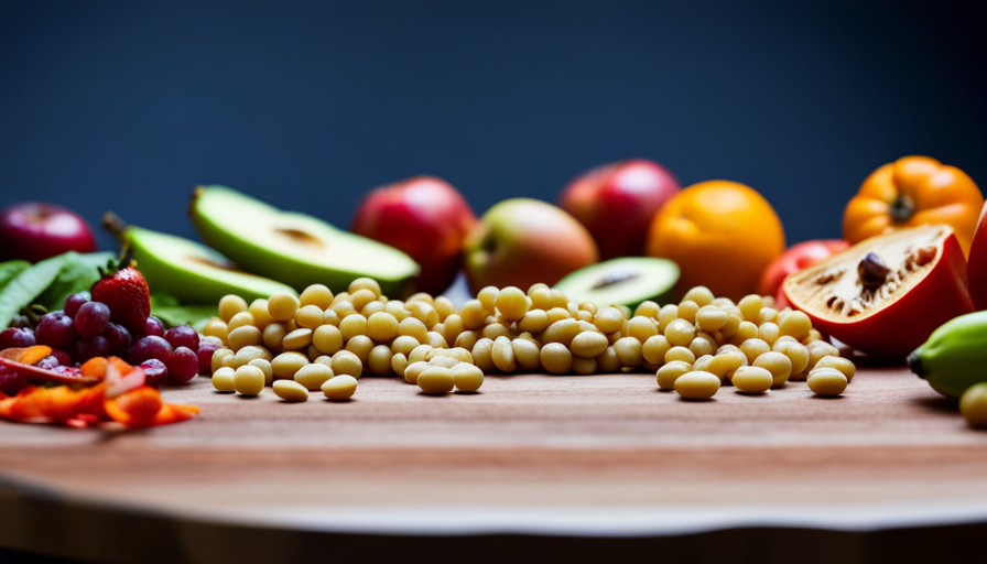 An image showcasing a vibrant array of fresh, uncooked fruits, vegetables, nuts, and seeds, beautifully arranged on a wooden cutting board, embodying the diverse and nutritious options available on a raw food diet