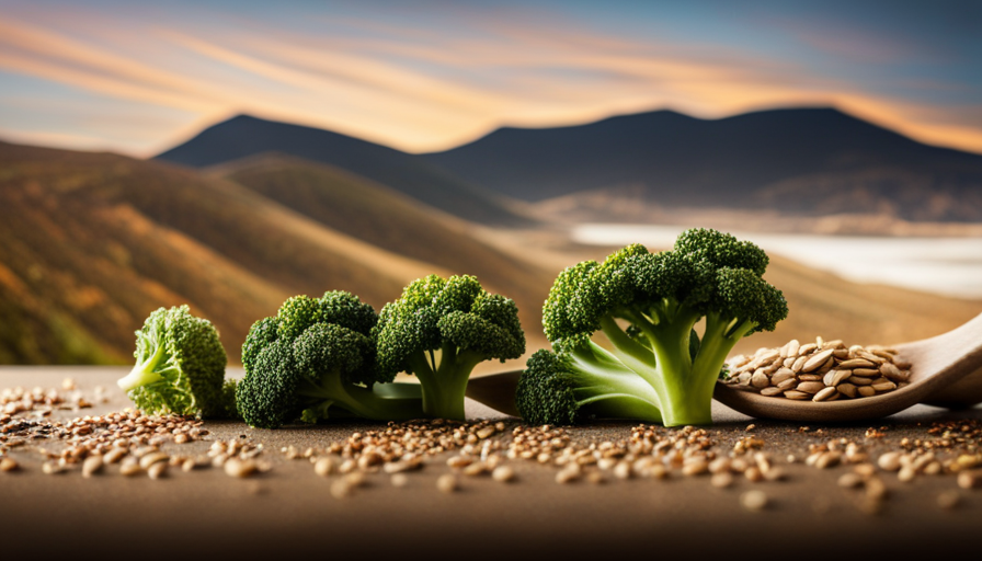 An image showcasing a variety of calcium-rich raw food sources, such as kale, broccoli, and almonds, alongside phosphorus-rich options like pumpkin seeds, sesame seeds, and lentils