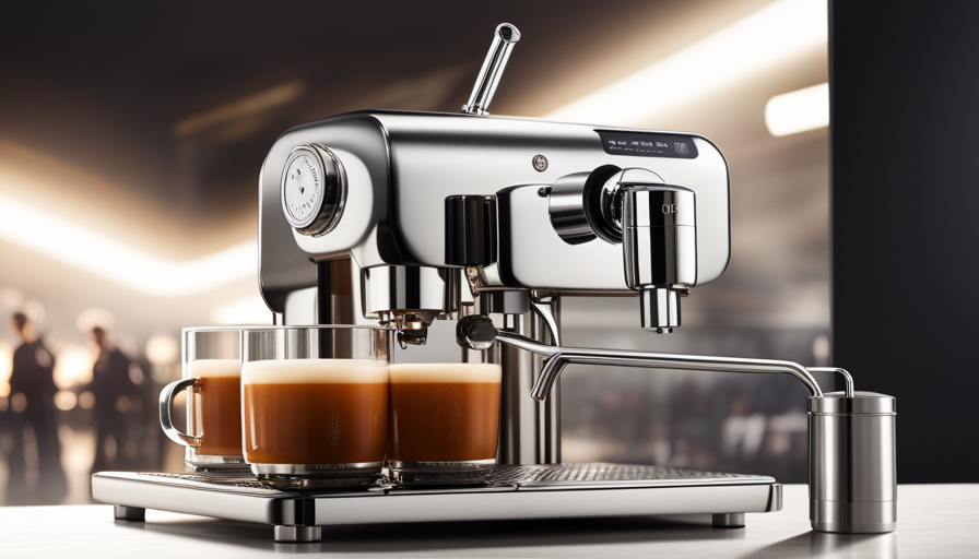 An image showcasing the Rocket R58 Espresso Machine, capturing its sleek and stylish design