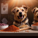 An image showcasing Stella and Chewy's dried raw food ingredients, with vibrant chunks of real meat, organic fruits and vegetables, and nourishing superfoods, all artfully arranged to highlight the brand's quality and variety