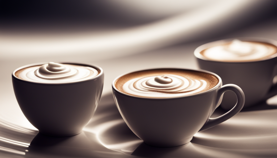 An image showcasing the captivating evolution of cappuccino