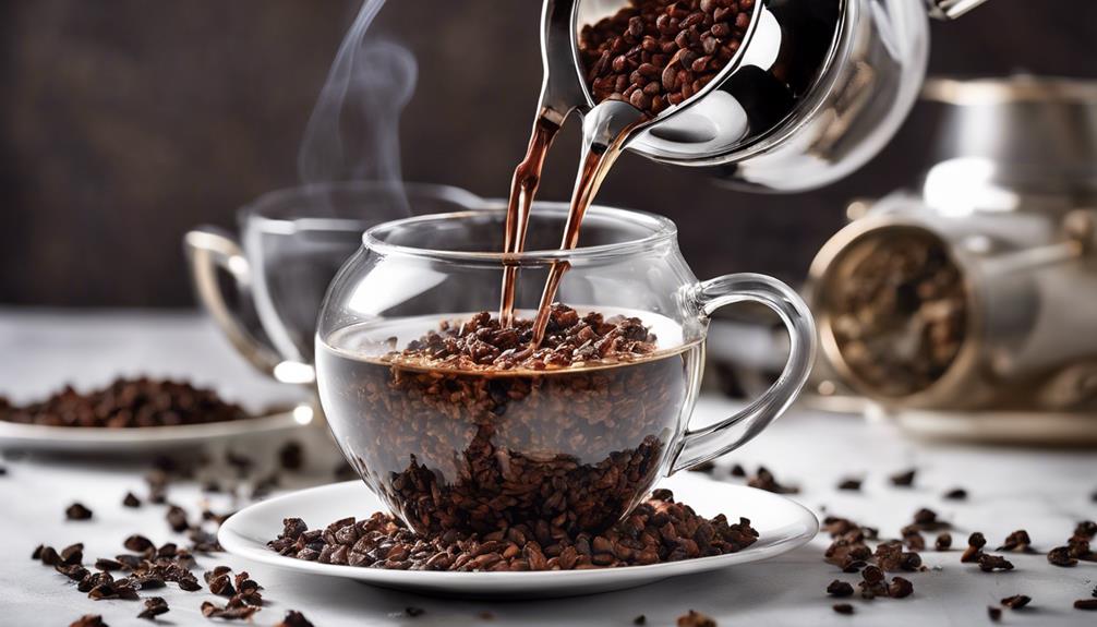 brewing cacao tea blend