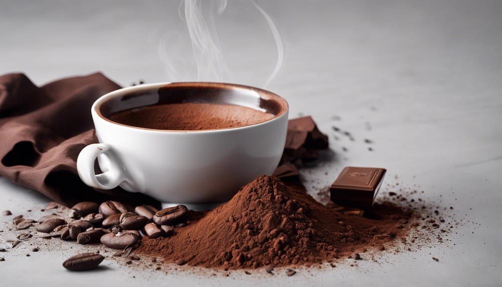 cacao powder and caffeine