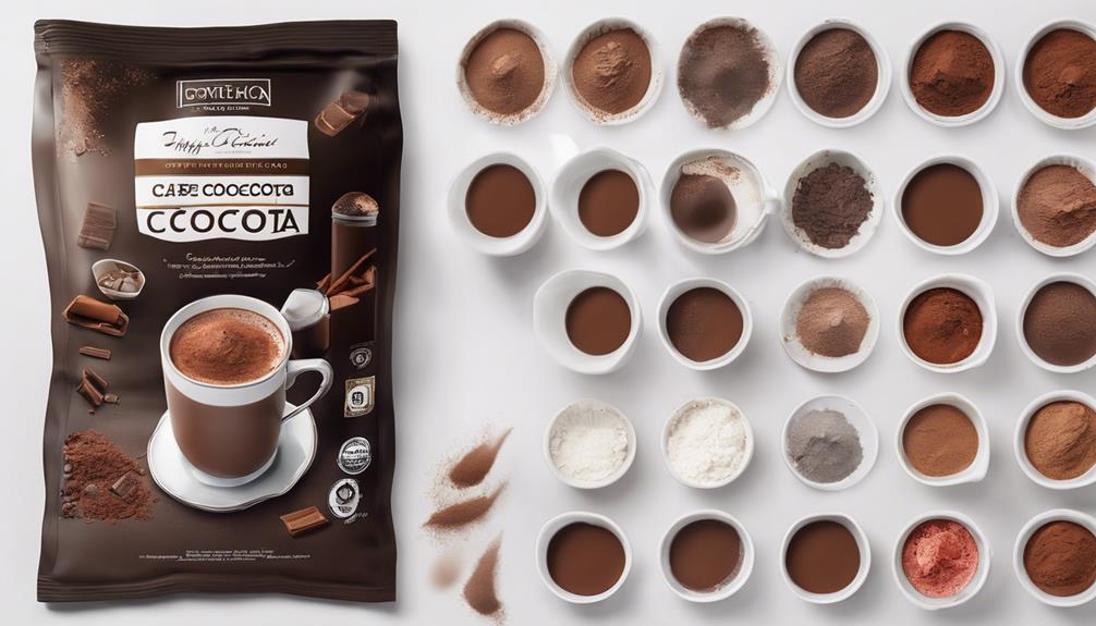 cacao powder caffeine content