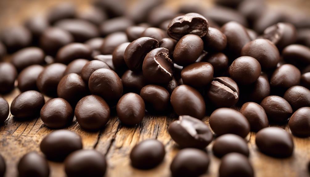 caffeine boost in chocolate