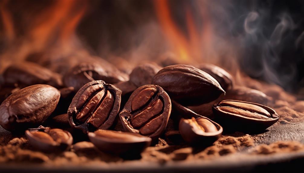 caffeine retention in chocolate