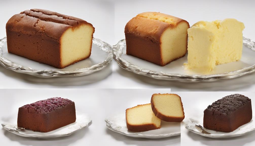 cake ingredient differences compared
