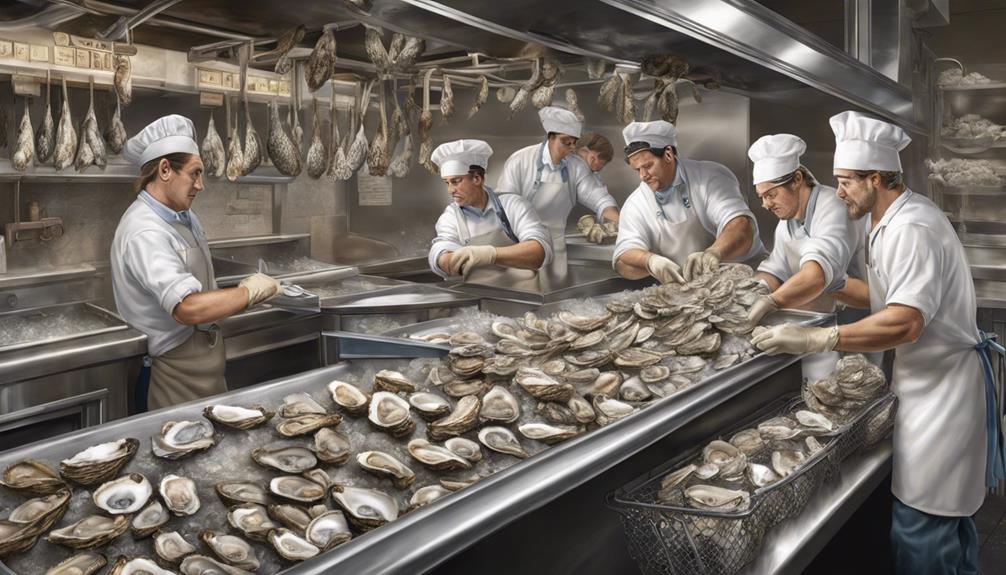 careful handling of oysters