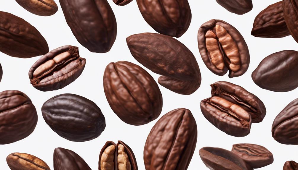 chocolate beans caffeine content
