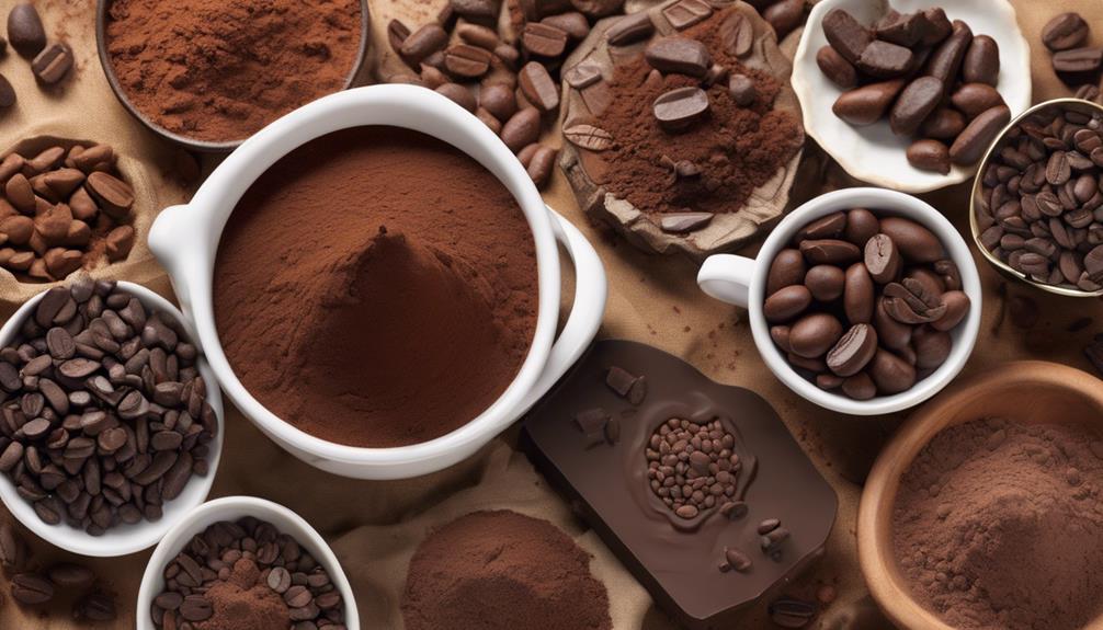 cocoa and caffeine content