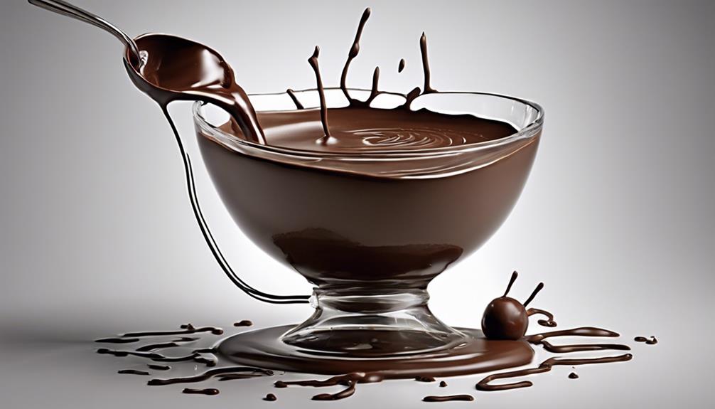 crafting smooth chocolate mixture
