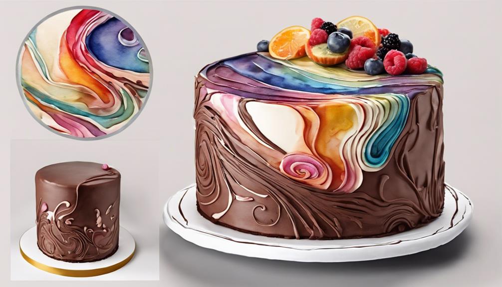 creatively painted chocolate treat