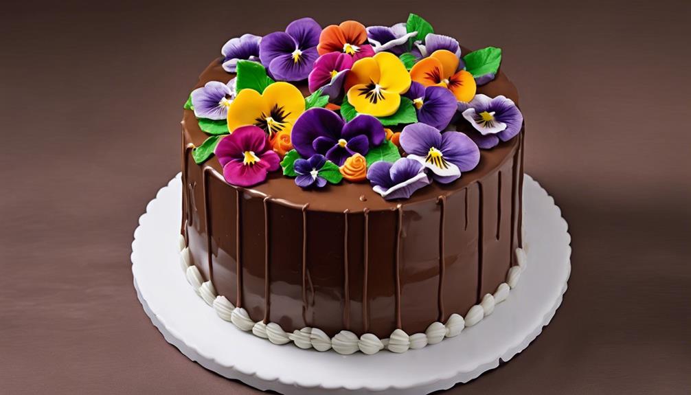 edible flower garnishes crafted
