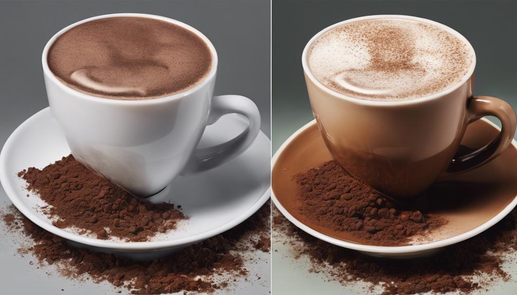 hot chocolate caffeine content