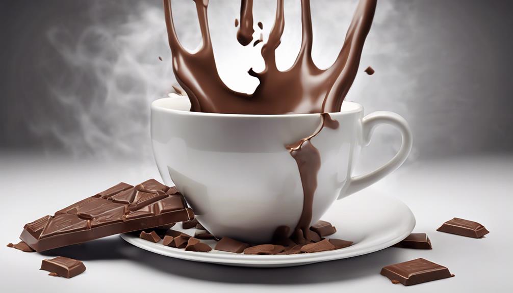milk chocolate caffeine content