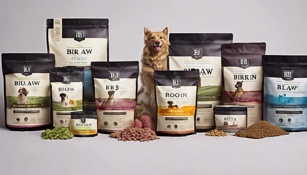 raw pet food variety