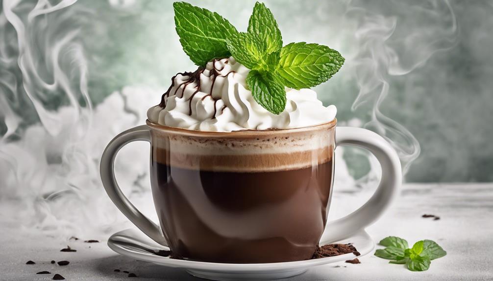 sumptuous cacao mint latte