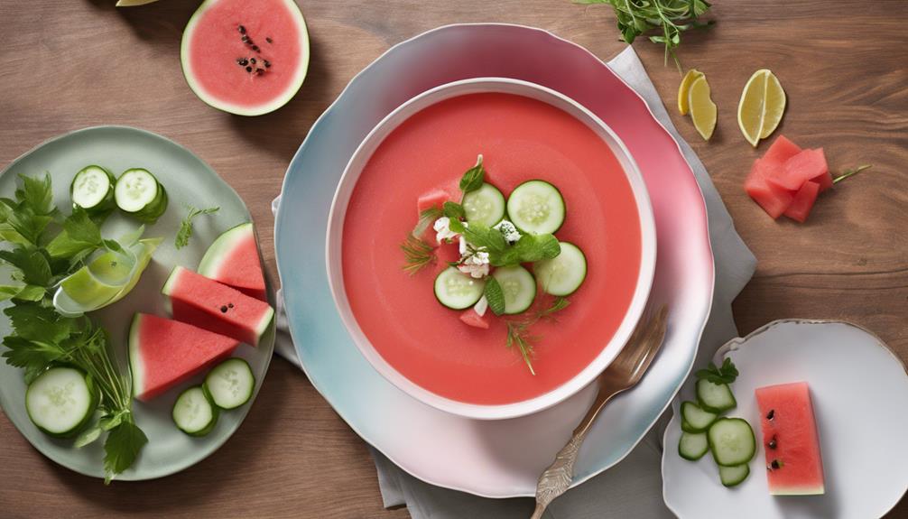 watermelon gazpacho with mint