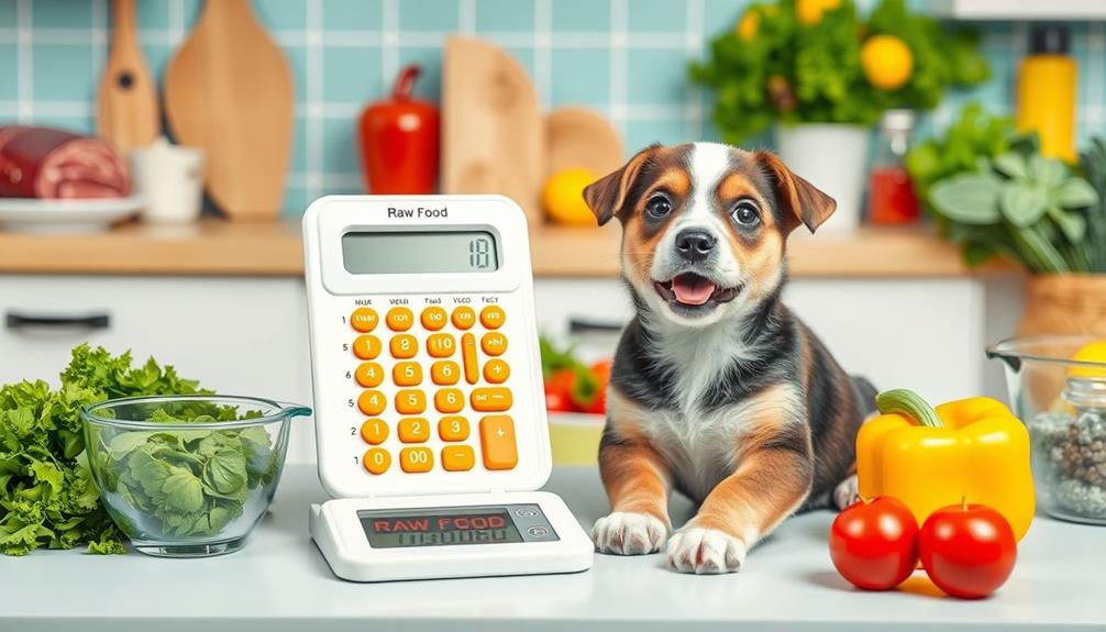 calculate raw food intake