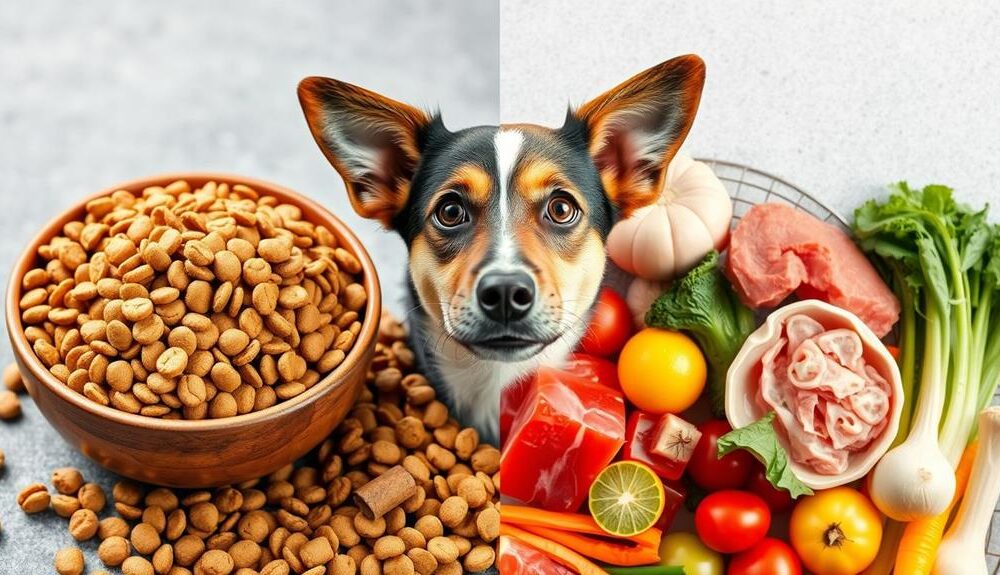 dry vs raw dog food