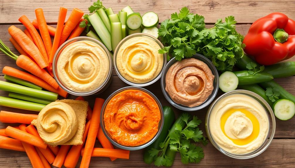 healthy chickpea based dip