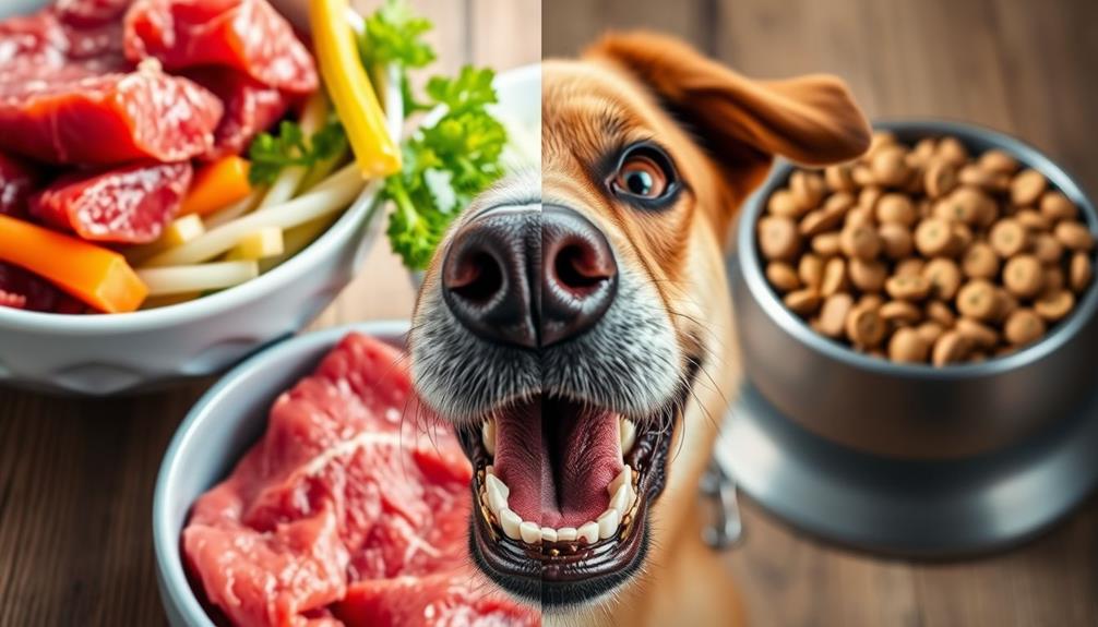 kibble versus raw diets