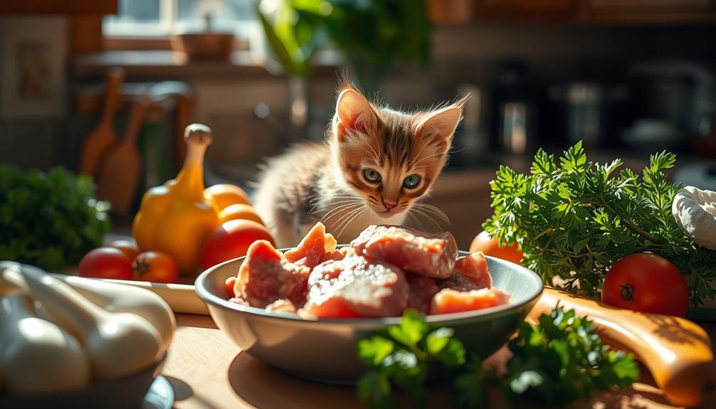 kittens and raw food guidelines