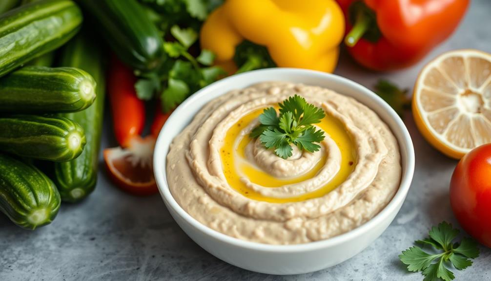 making unprocessed hummus recipe