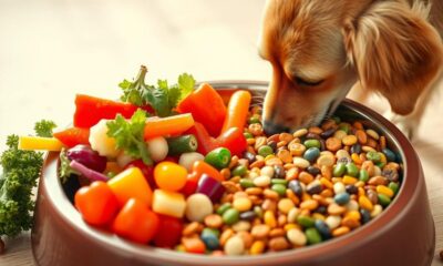 mixing raw food kibble