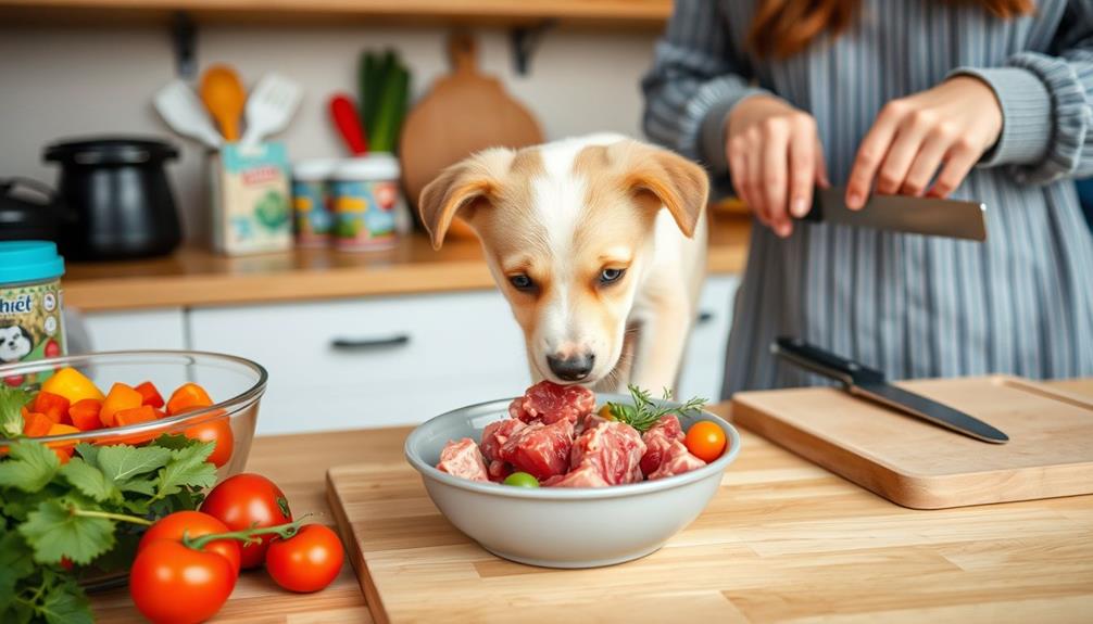 puppy raw food transition