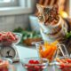 raw food cat portioning