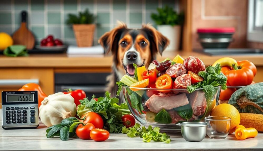 raw food dog calculator