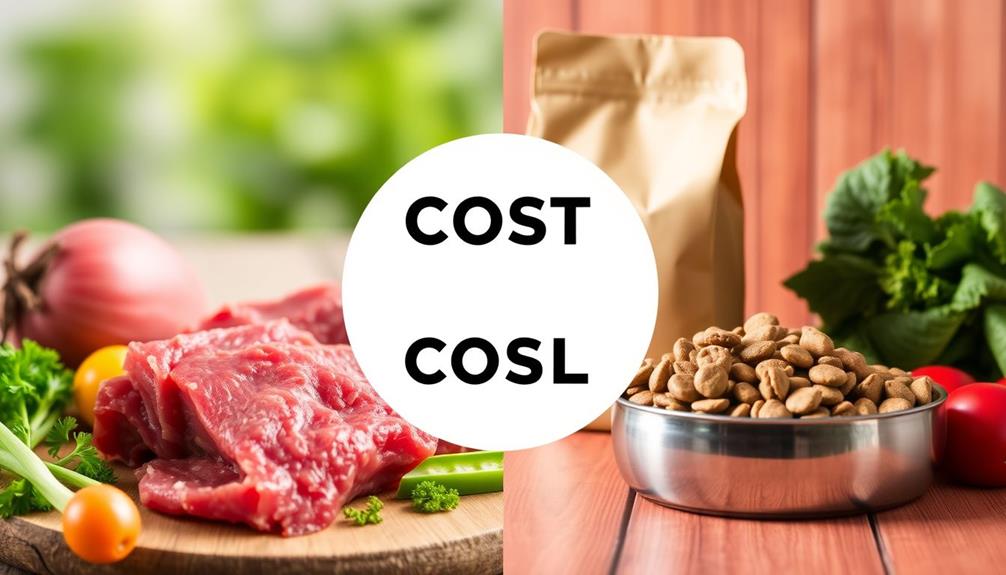 raw versus kibble costs