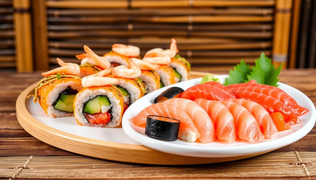 sushi and sashimi distinctions