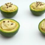 avocado based raw deviled eggs