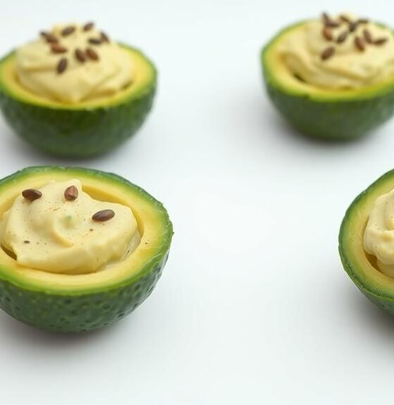 avocado based raw deviled eggs