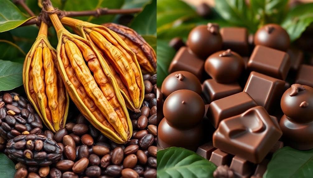 cacao vs chocolate comparison