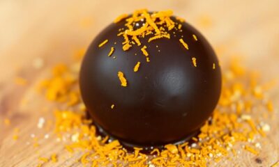 chocolate truffles with zest