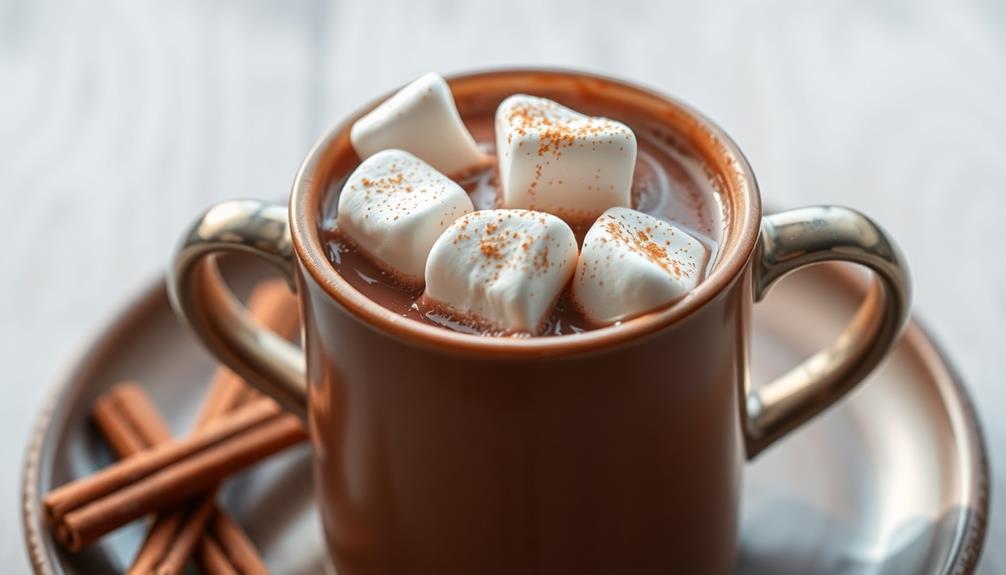 cinnamon and marshmallow garnish