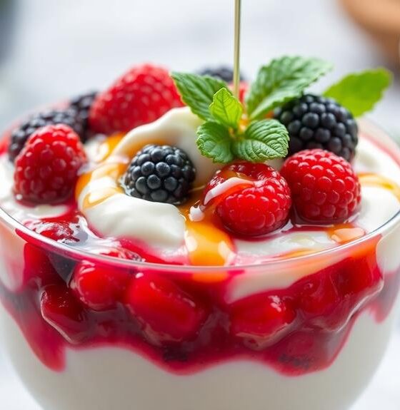 coconut yogurt berry compote